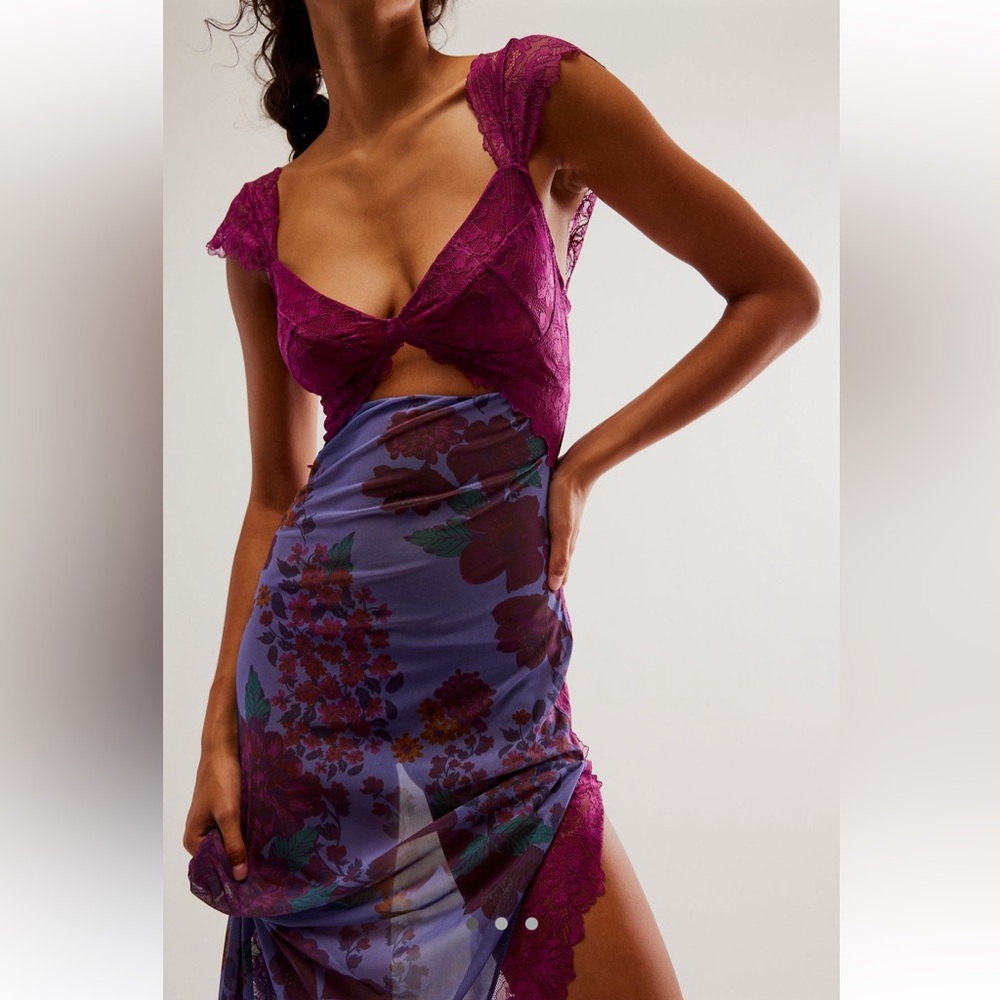Free People Suddenly Fine Maxi Slip Dress